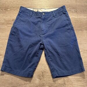 Volcom Shorts Men 30‎ Blue Cotton Blend Frickin Modern Chino Skate Summer Casual